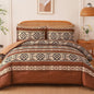 Anibedding Brown Full Size Comforter Set, 7 Pieces Boho Western Bedding Set
