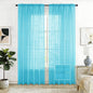 SpaceDresser Sheer Voile Curtains for Living Room 84 Inch Long 2 Panels