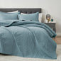 Hansleep Queen Quilt White Quilts Queen Size 3 Pieces (1 Quilt, 2 Shams)