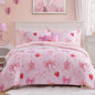 Twin Comforter Set for Girls-3 Pieces Mermaid Glow in the Dark Bedding Sets