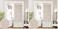 HOMEIDEAS 100% Blackout Linen Door Curtains for French Door 26x68 Inch
