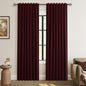 Guken Cream Linen Blackout Curtains 84 Inch Length 2 Panels Set for Living Room Bedroom Back Tab Thermal Insulated 100% Black Out Drapes Room Darkening Window Curtain Ivory Natural Beige