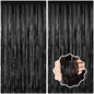 2 Pack Foil Curtain Backdrop Curtains Silver Tinsel Door Streamers Birthday Party Decorations Photo Backdrop Props for Party Graduation Wedding Bachelorette Christmas Baby Shower