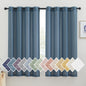 NICETOWN Semi Sheer Linen Ivory Curtains for Bedroom, W52xL84, 2 Panels
