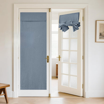 RYB HOME Tricia Room Darkening Curtains for French Door,Door Curtain Blinds