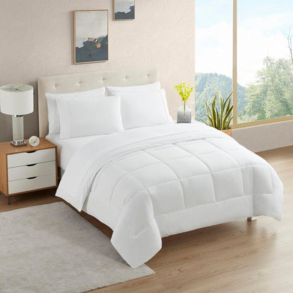 Full Size Comforter Set with Sheets - 7-Piece Bedding Collection - 1 Comforter, 1 Fitted Sheet, 1 Flat, 4 Pillowcases - Deep Pocket - Soft & Breathable Premium Quality - Ideal for All Seasons, Gray