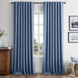 MIULEE 100% Blackout Linen Curtains for Bedroom 42 x 84 Inch Ivory 2 Panels