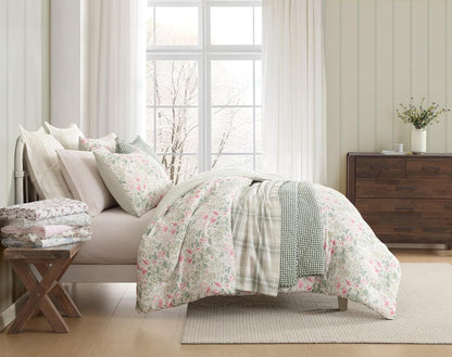 Laura Ashley - Queen Sheet Set with Fitted Sheet & Pillowcases