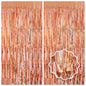 2 Pack Foil Curtain Backdrop Curtains Silver Tinsel Door Streamers Birthday Party Decorations Photo Backdrop Props for Party Graduation Wedding Bachelorette Christmas Baby Shower