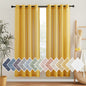 NICETOWN Semi Sheer Linen Ivory Curtains for Bedroom, W52xL84, 2 Panels