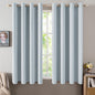 MIULEE 100% Blackout Linen Curtains for Bedroom 52x84 Inches Natural Beige