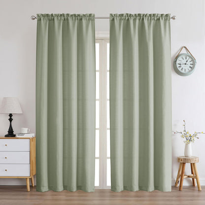 Chyhomenyc 2 Panels White Kitchen Curtains 36 Inch Length Tier Curtain