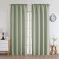Chyhomenyc 2 Panels White Kitchen Curtains 36 Inch Length Tier Curtain