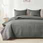 akkialla Queen Quilt Bedding Set,Olive Green Ultrasonic Full/Queen Quilt Set,Lightweight Soft Bedspread Coverlet,Modern Style Coin Pattern Bed Cover for All Seasons,3 Piece(1 Quilt,2 Pillow Shams)