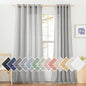 NICETOWN Semi Sheer Linen Ivory Curtains for Bedroom, W52xL84, 2 Panels