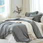 Sage Green Ruffle 3 Pieces Comforter Queen Shabby Chic Bedding