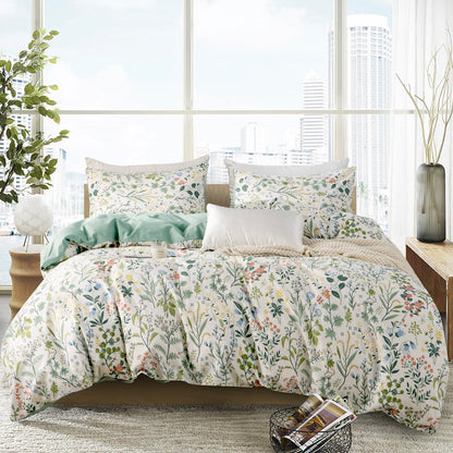 Comforter Queen Set Grid Black 100% Soft Washed Microfiber Jacquard 3 Pieces Grid Bedding Sets Grey White Comforter Queen for All Seasons and 2 Pillowcases Comfort Breathable