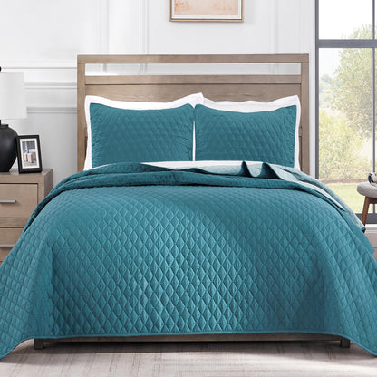 Exclusivo Mezcla Reversible Full Queen Quilt Bedding Set, Grey