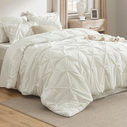 Bedsure 7-Piece King Size Comforter Set & Sheets, Olive Green King Bedding
