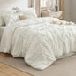 Bedsure 7-Piece Queen Bedding Comforter Set & Sheet Set, Grey Bed in a Bag