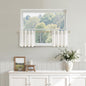 Nanspring Linen Kitchen Window Curtains Over Sink for Cafe 36x36 Inch Cream