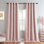 MYSKY HOME Kids Blackout Curtains for Boys Bedroom 84 Inch Long 100% Light Blocking Cute Curtains for Playing Room 2 Panels Grommet Nursery Drapes with Rainbow Pom Pom Sheer 2 Layered 50W x 84L