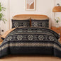 Anibedding Brown Full Size Comforter Set, 7 Pieces Boho Western Bedding Set