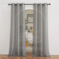 NICETOWN Semi Sheer Linen Ivory Curtains for Bedroom, W52xL84, 2 Panels