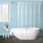 EurCross 9G Clear Shower Curtain Liner 72 x 78 inches Long with 5 Magnet Weights, Heavy Duty Weighted Premium PEVA Plastic Shower Curtain Liner for Bathroom, Without Hooks
