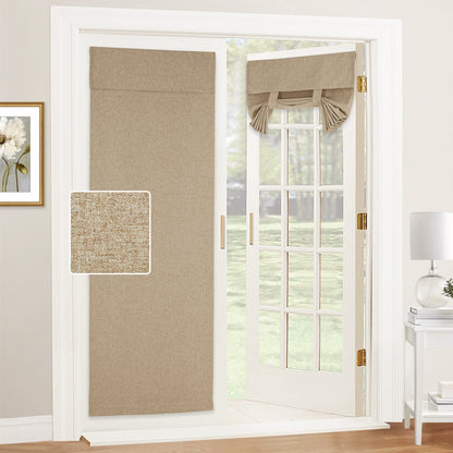 RYB HOME Tricia Room Darkening Curtains for French Door,Door Curtain Blinds