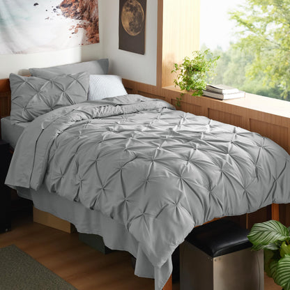 Bedsure 7-Piece Queen Bedding Comforter Set & Sheet Set, Grey Bed in a Bag
