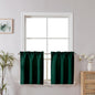 Chyhomenyc 2 Panels White Kitchen Curtains 36 Inch Length Tier Curtain