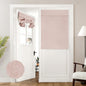HOMEIDEAS 100% Blackout Linen Door Curtains for French Door 26x68 Inch
