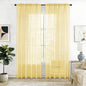 SpaceDresser Sheer Voile Curtains for Living Room 84 Inch Long 2 Panels