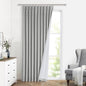 Vision Home Natural Pinch Pleated Full Blackout Curtains Linen Blended Room Darkening Window Curtains 95 inch for Living Room Bedroom Thermal Insulated Pinch Pleat Drapes with Hooks 2 Panel 40"Wx95"L