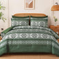 Anibedding Brown Full Size Comforter Set, 7 Pieces Boho Western Bedding Set