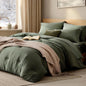 Queen Comforter Set-7 Pieces Soft Prewashed Bed in a Bag Queen Bedding Sets