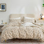 Comforter Queen Set Grid Black 100% Soft Washed Microfiber Jacquard 3 Pieces Grid Bedding Sets Grey White Comforter Queen for All Seasons and 2 Pillowcases Comfort Breathable