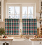 Miss Adola 36 Inch Length Kitchen Tier Curtains Pumpkin Leaf Cafe Curtains