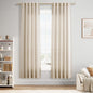 Nanspring Linen Kitchen Window Curtains Over Sink for Cafe 36x36 Inch Cream