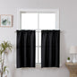 Chyhomenyc 2 Panels White Kitchen Curtains 36 Inch Length Tier Curtain