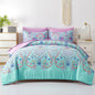 DHSFKBE Floral Comforter Set Queen Size,7 Piece Orange Bed in a Bag, Elegant Flower Pattern Comforter Set with Sheet, Soft Microfiber Complete Bedding Sets for All Season