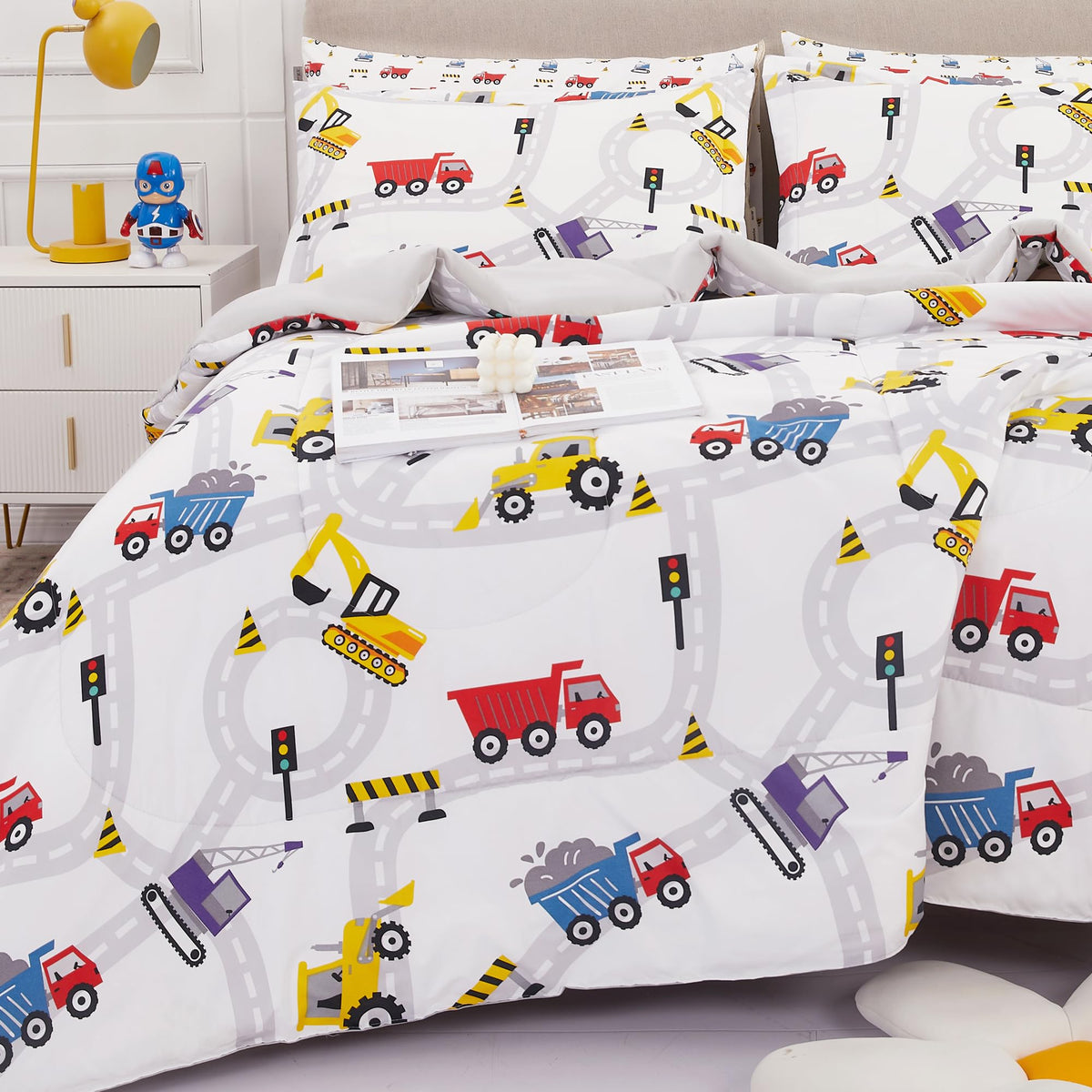 Viviland Kids Twin Bedding Sets, Boys Comforter, Cow Print
