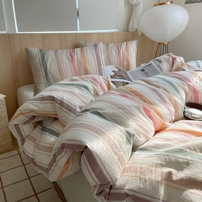 LifeTB Queen Comforter Set Fluffy Plaid Checkered Pattern Modern Style Geometric Comforter with 2 Pillow Shams Grid Plaid Bedding Comforter for Boys Men All Season Queen Size Bed Comforter Set