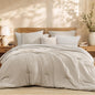 Queen Comforter Set with Sheets-7 Pieces Soft Recycled Bed in a Bag Bedding