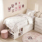 Intelligent Design Bow Embroidered Ruffle Pink Queen Quilt Set, 3pc