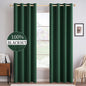 MIULEE 100% Blackout Linen Curtains for Bedroom 52x84 Inches Natural Beige