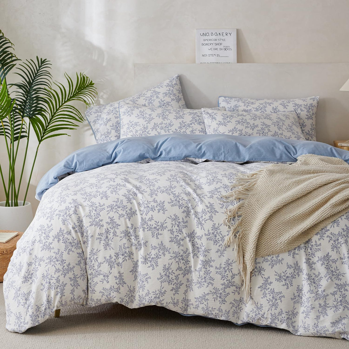 Comforter Queen Set Grid Black 100% Soft Washed Microfiber Jacquard 3 Pieces Grid Bedding Sets Grey White Comforter Queen for All Seasons and 2 Pillowcases Comfort Breathable