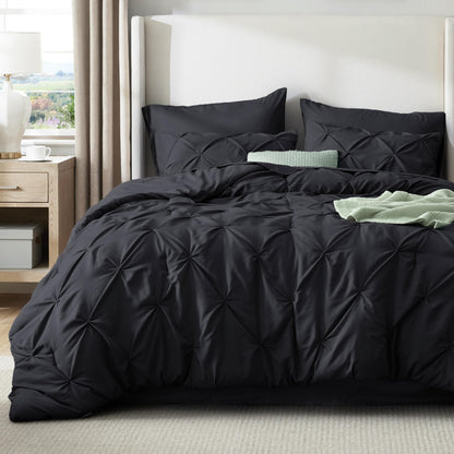 Bedsure 7-Piece Queen Bedding Comforter Set & Sheet Set, Grey Bed in a Bag