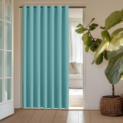 ChrisDowa Blackout Curtains Door Curtain for Doorway Privacy Closet Drapes